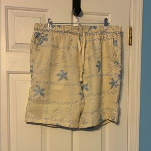 Malibu Cream and Blue Shorts